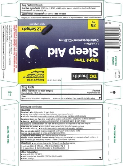 Dg Night Sleep Aid 12ct Carton Label